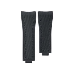 Grid Pattern Rubber Strap For Rolex Submariner 41mm 126610.126613.124060