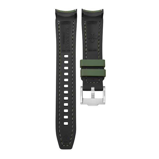 Rubber Strap For Rolex Daytona 116509 White Gold Tang Buckle
