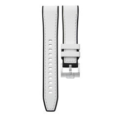 Rubber Strap For Rolex Daytona 116509 White Gold Tang Buckle