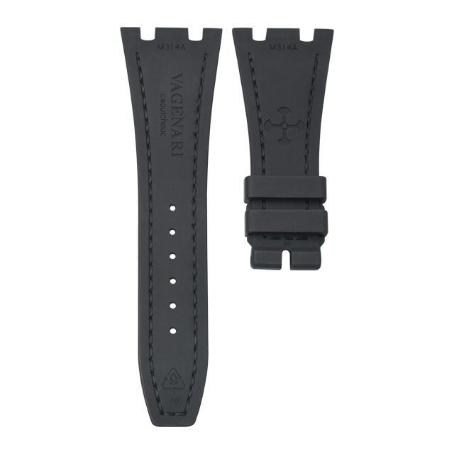 【100% Rubber strap】The Simulated Alligator Lines Rubber Strap For AP Royal Oak 41mm Steel Bracelt Models