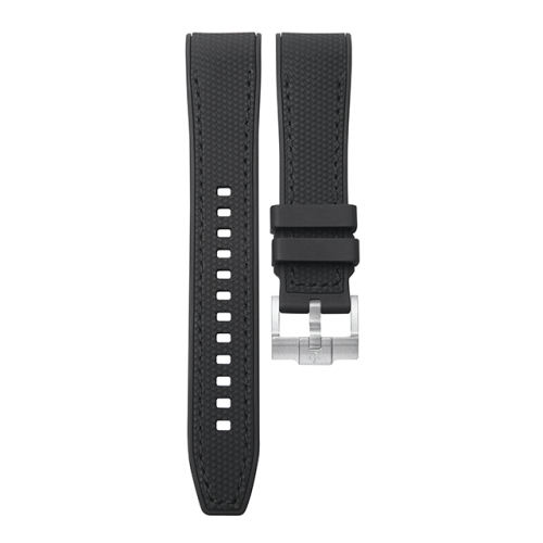 Rubber Strap For Rolex Daytona 116509 White Gold Tang Buckle