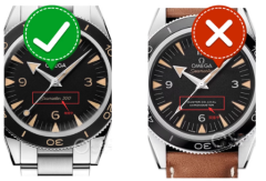 Rubber strap for Omega Seamaster 300 41mm