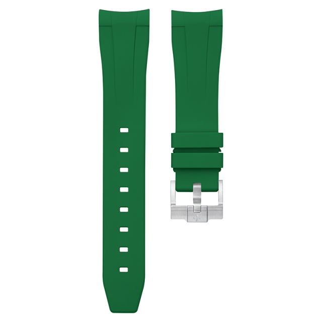 Rubber Strap For Rolex Submariner 41mm 126610.126613.124060 Tang Buckle