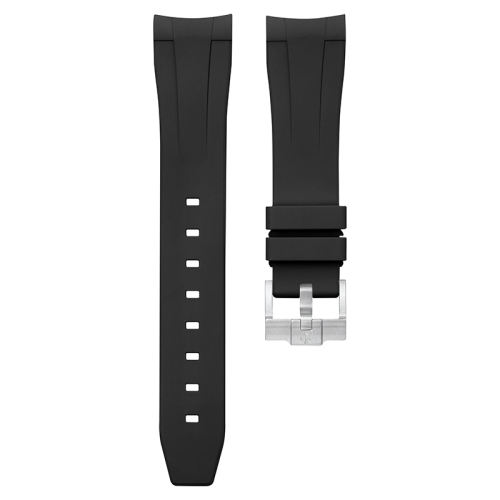 Rubber Strap For Rolex Submariner 41mm 126610.126613.124060 Tang Buckle