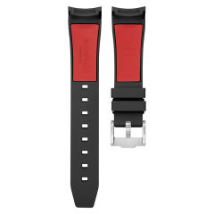 Rubber Strap For Rolex Submariner 41mm 126610.126613.124060 Tang Buckle
