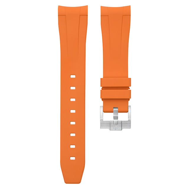 Rubber Strap For Rolex Submariner 41mm 126610.126613.124060 Tang Buckle