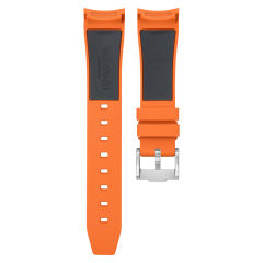 Rubber Strap For Rolex Submariner 41mm 126610.126613.124060 Tang Buckle