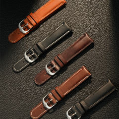 Vagenari Leather Strap For All watches with lugs width 20mm - 23mm （Handmade stitching）