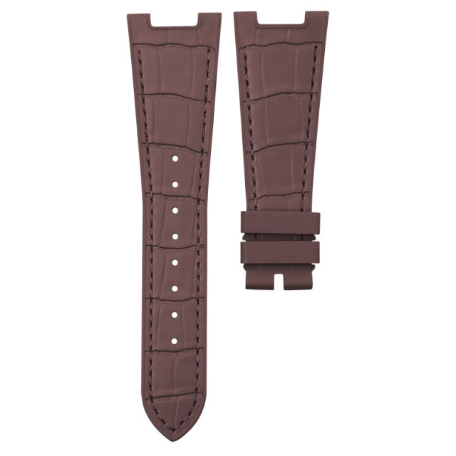【100% Rubber Strap】Imitated Alligator Lines Rubber Strap For Patek Philippe 5726
