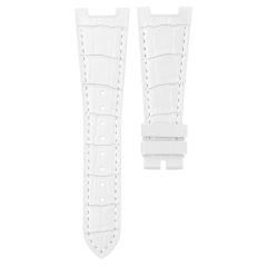【100% Rubber Strap】Imitated Alligator Lines Rubber Strap For Patek Philippe 5712 RG. WG