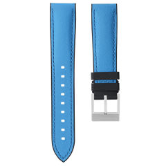Rubber Strap For All Watches Premium Napa Leather Strap and Rubber