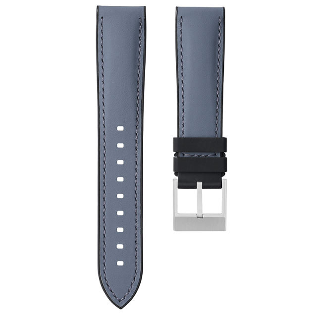 Rubber Strap For All Watches Premium Napa Leather Strap and Rubber