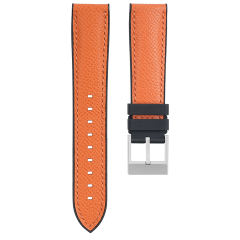 Rubber Strap For All Watches Premium Epsom Leather Strap and Rubber
