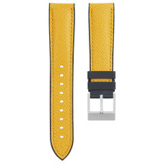Rubber Strap For All Watches Premium Epsom Leather Strap and Rubber