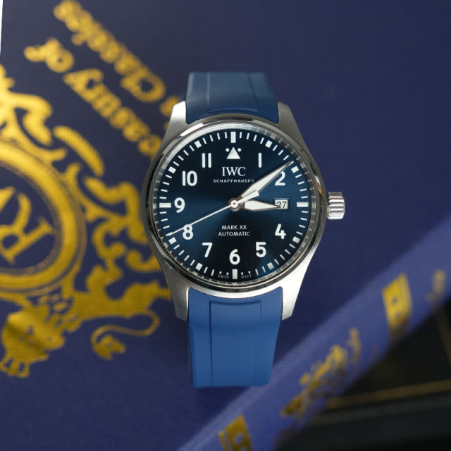 Rubber strap for IWC Mark XX Tang Buckle