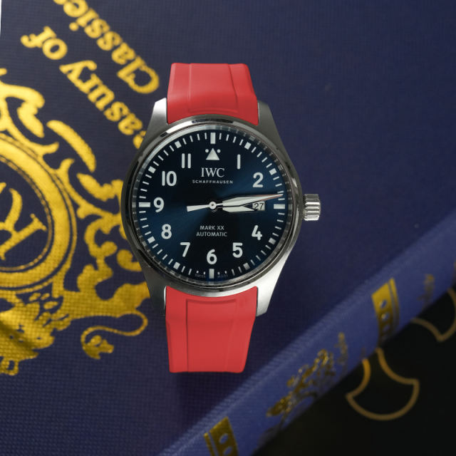 Rubber strap for IWC Mark XX Tang Buckle