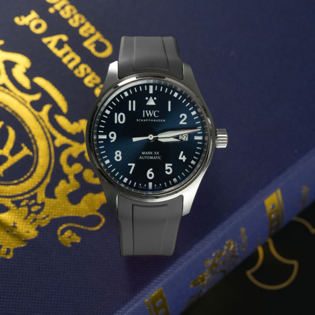 Rubber strap for IWC Mark XX Tang Buckle