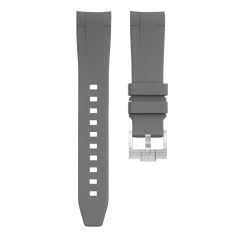(Curve End)The Rubber strap for Rolex Yacht-Master 37mm 268622 Tang buckle
