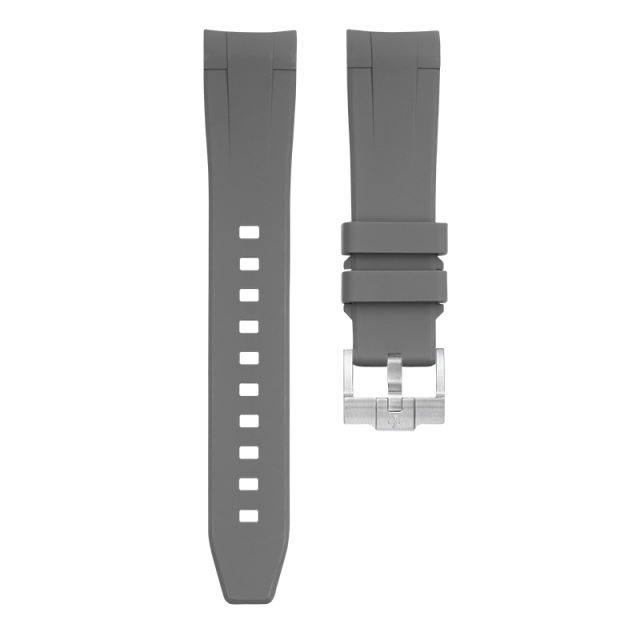 (Curve End)The Rubber strap for Rolex Yacht-Master 37mm 268622 Tang buckle