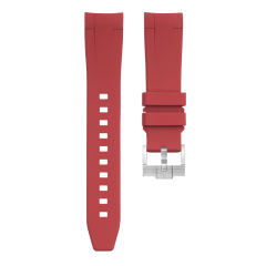 (Curve End)The Rubber strap for Rolex Yacht-Master 37mm 268622 Tang buckle