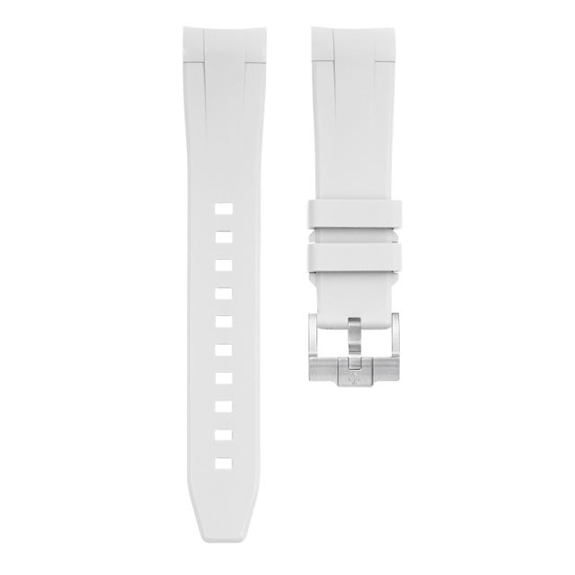 (Curve End)The Rubber strap for Rolex Yacht-Master 37mm 268622 Tang buckle