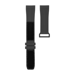 [Curve End] Velcro Rubber Strap for Omega Seamaster 300m 42mm