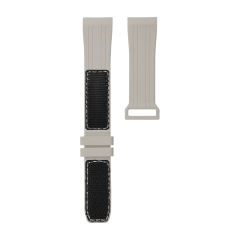 [Curve End] Velcro Rubber Strap for Omega Seamaster 300m 42mm