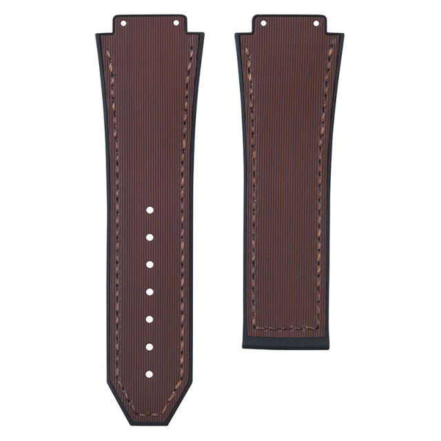 Line Pattern Rubber strap for Hublot Classic Fusion 3-Hands 42/45mm