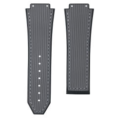 Line Pattern Rubber strap for Hublot Classic Fusion 3-Hands 42/45mm