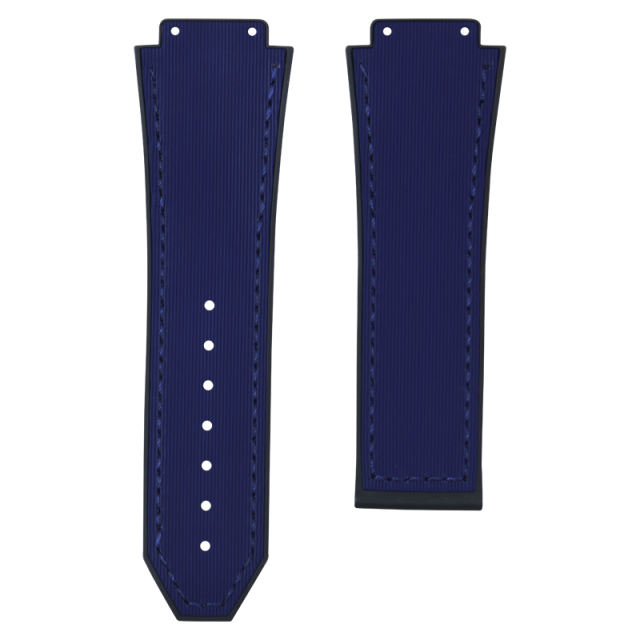 Line pattern Rubber strap for Hublot Classic Fusion Chronograph TItanium 42/45mm