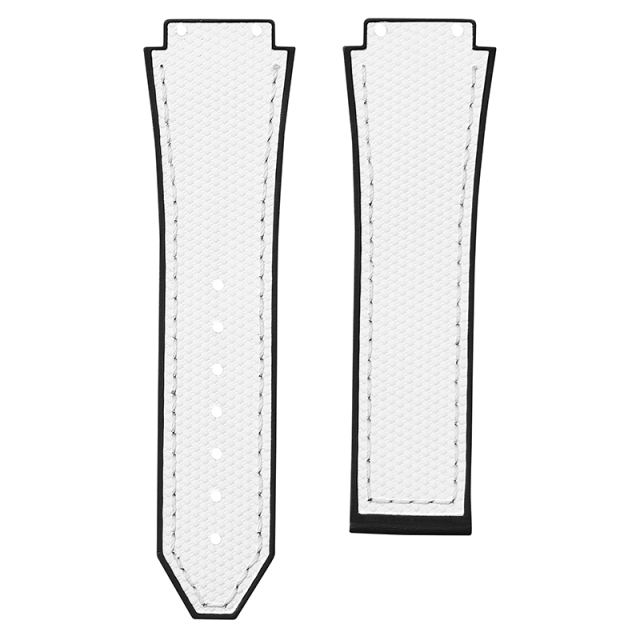 Grid Pattern Rubber strap for Hublot Classic Fusion Chronograph TItanium 42/45mm