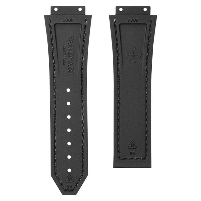 Grid Pattern Rubber strap for Hublot Classic Fusion Chronograph TItanium 42/45mm