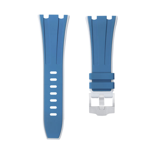 【Two Tone】Rubber Strap For Royal Oak Offshore 42mm Chronograph Tang Buckle