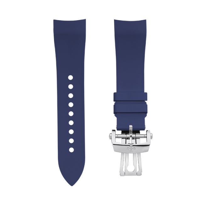 (Curved End) Rubber Strap For Fifty Fathoms ref.5054 43mm