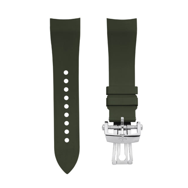 (Curved End) Rubber Strap For Fifty Fathoms ref.5054 43mm