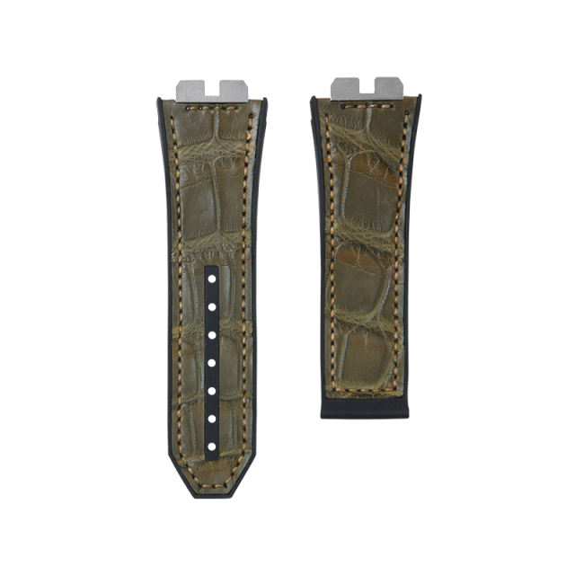 Alligator Rubber Strap For Bigbang Unico Chronograph 421 44mm
