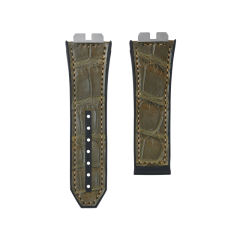 Alligator Rubber Strap For Bigbang Unico Chronograph 411. 414 45mm
