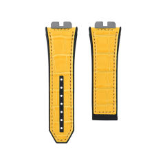 Alligator Rubber Strap For Bigbang Unico Chronograph 411. 414 45mm