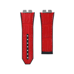 Alligator Rubber Strap For Bigbang Unico Chronograph 411. 414 45mm