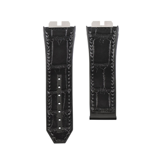 Alligator Rubber Strap For Bigbang Unico Chronograph 411. 414 45mm