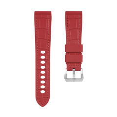 【100% Rubber】The Imitate alligator patterns Rubber Strap For Panerai Luminor 40mm 42mm