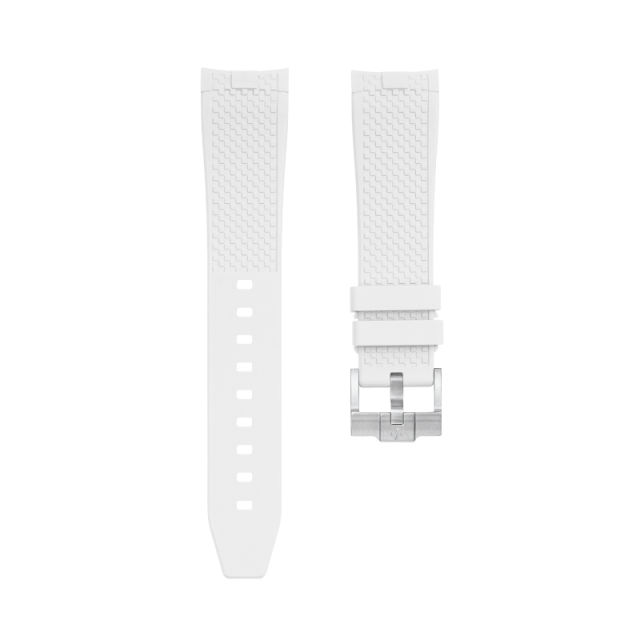 Rubber strap for Breitling Aviator 8 Automatic 41 Black Steel Curtiss Warhawk