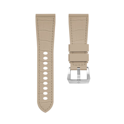 The Imitate alligator patterns Rubber Strap For Panerai Luminor 47mm