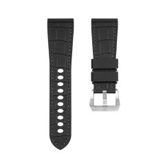 The Imitate alligator patterns Rubber Strap For Panerai Luminor 47mm