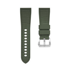 The Imitate alligator patterns Rubber Strap For Panerai Luminor 47mm