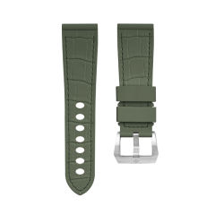 The Imitate alligator patterns Rubber Strap For Panerai Luminor 44mm