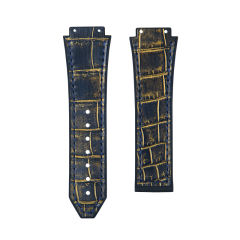 Alligator/Rubber Strap For Hublot Classic Fusion 3-Hands 42/45mm