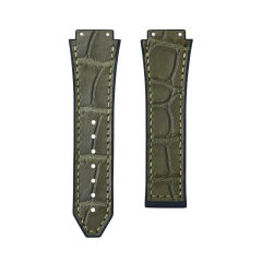 Alligator/Rubber Strap For Hublot Classic Fusion 3-Hands 42/45mm
