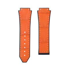 Alligator/Rubber Strap For Hublot Classic Fusion 3-Hands 42/45mm