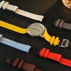 Rubber strap for IWC Portugieser Chronograph 40.9mm IW371446.IW371445.IW371447